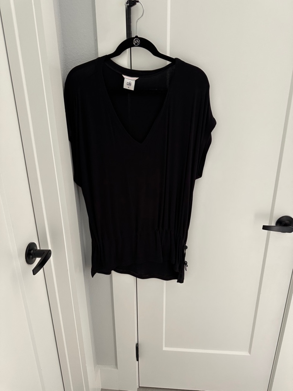 CAbi Black V-Neck Dolman Sleeve Tunic